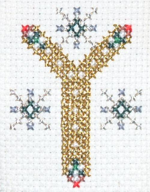  (Gold Christian Cross in The ofm of Tree) Patterned