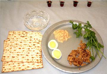 Seder individual place setting