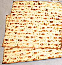 Matzah: unleavened bread